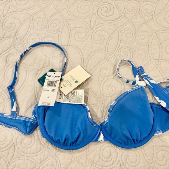 Roxy BLA7-REGATTA S SURF Underwire Bikini Swim Top, US M - Picture 4 of 5